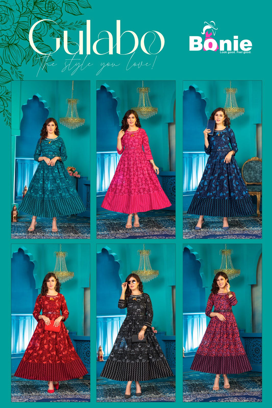 Gulabo By Bonie Printed Anarkali Kurtis Catalog